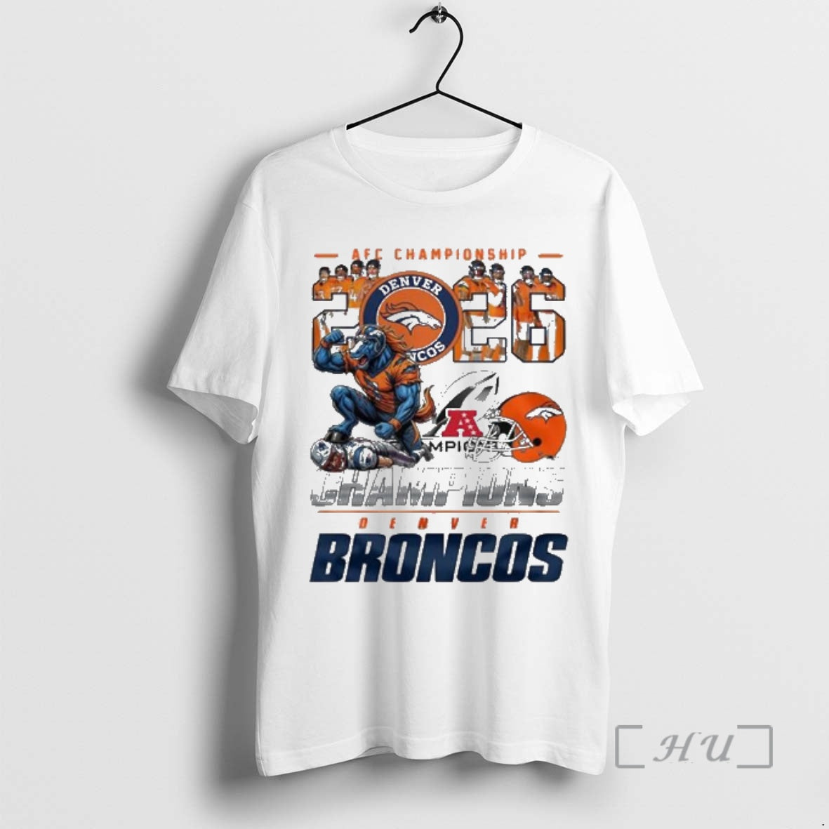 Officials Broncos 2026 Afc Championship Champions Mascot T-Shirts, Hoodie, Sweatshirt | AU18TeeNovaLab.com