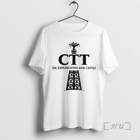 Ctt Oil Exploration And Cattle Oil Derrick Logo