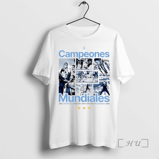 Officials Campeones Mundiales Tercer Aniversario 2022 2025 Circle T-Shirts, Hoodie, Sweatshirt | AU18TeeNovaLab.com