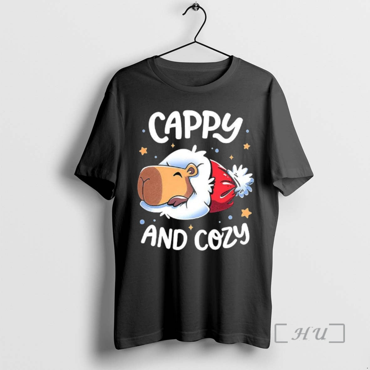 Officials Cappy And Cozy Capybara Holidays Christmas T-Shirts, Hoodie, Sweatshirt | AU18TeeNovaLab.com