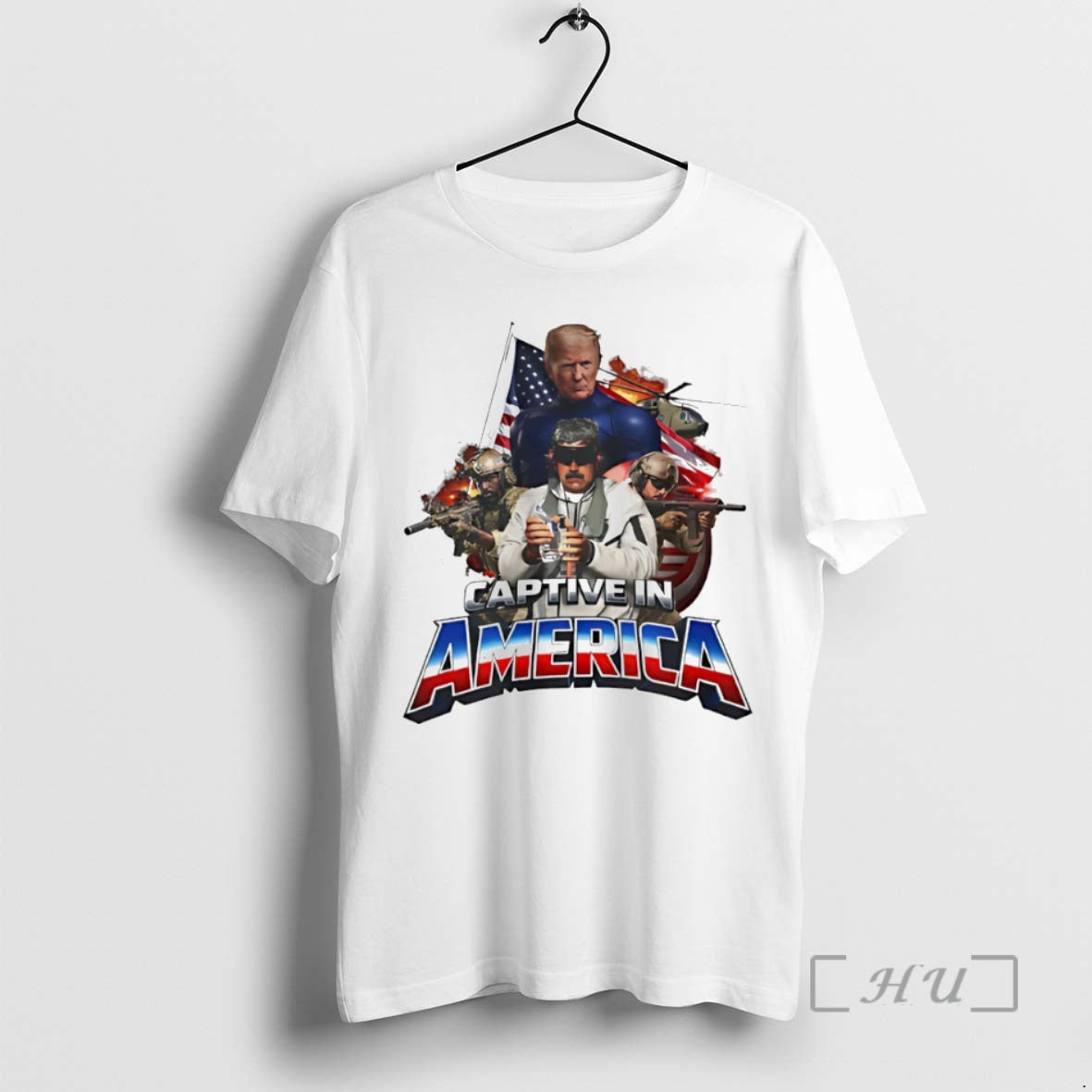 Officials Captive In America Trump And Maduro Graphic Circle T-Shirts, Hoodie, Sweatshirt | AU18TeeNovaLab.com