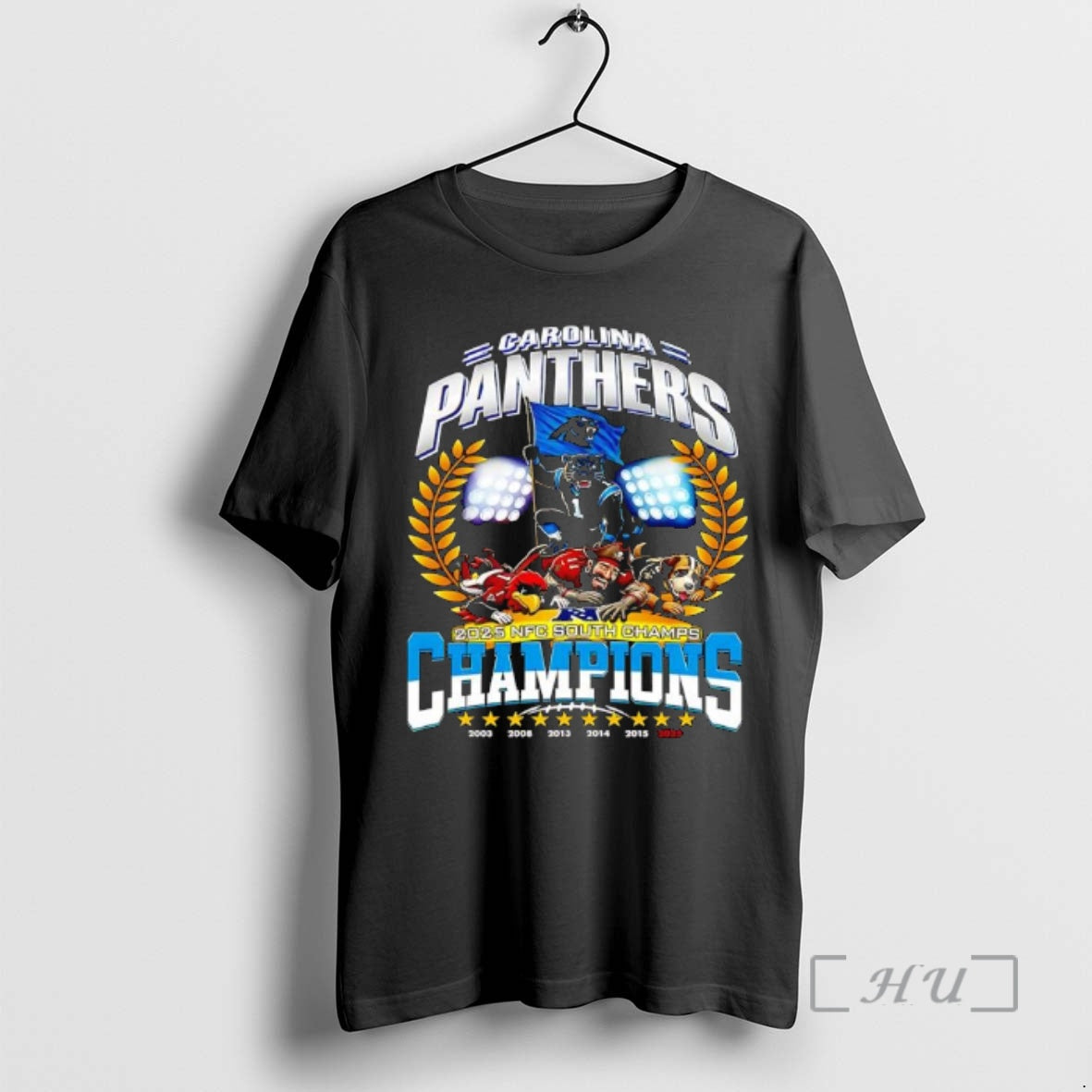 Officials Carolina Panthers Nfc South 2025 Champions Division T-Shirts, Hoodie, Sweatshirt | AU18TeeNovaLab.com