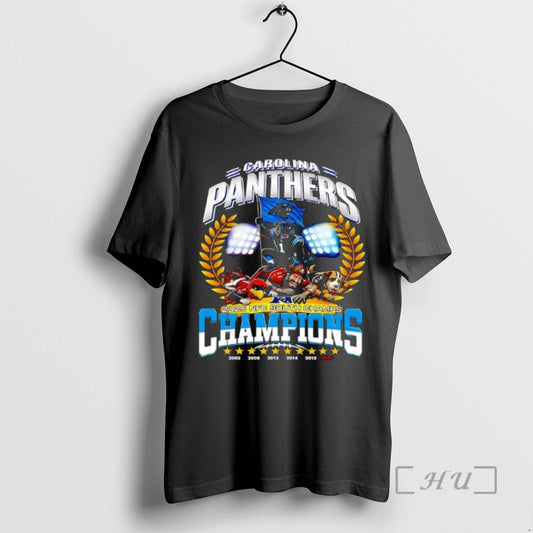 Officials Carolina Panthers Nfc South 2025 Champions Division T-Shirts, Hoodie, Sweatshirt | AU18TeeNovaLab.com