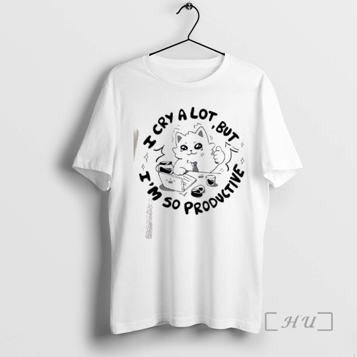 Officials Cat I Cry A Lot But Im So Productive T-Shirts, Hoodie, Sweatshirt | AU18TeeNovaLab.com