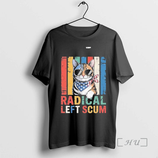 Officials Cat Radical Left Scum Vintage T-Shirts, Hoodie, Sweatshirt | AU18TeeNovaLab.com