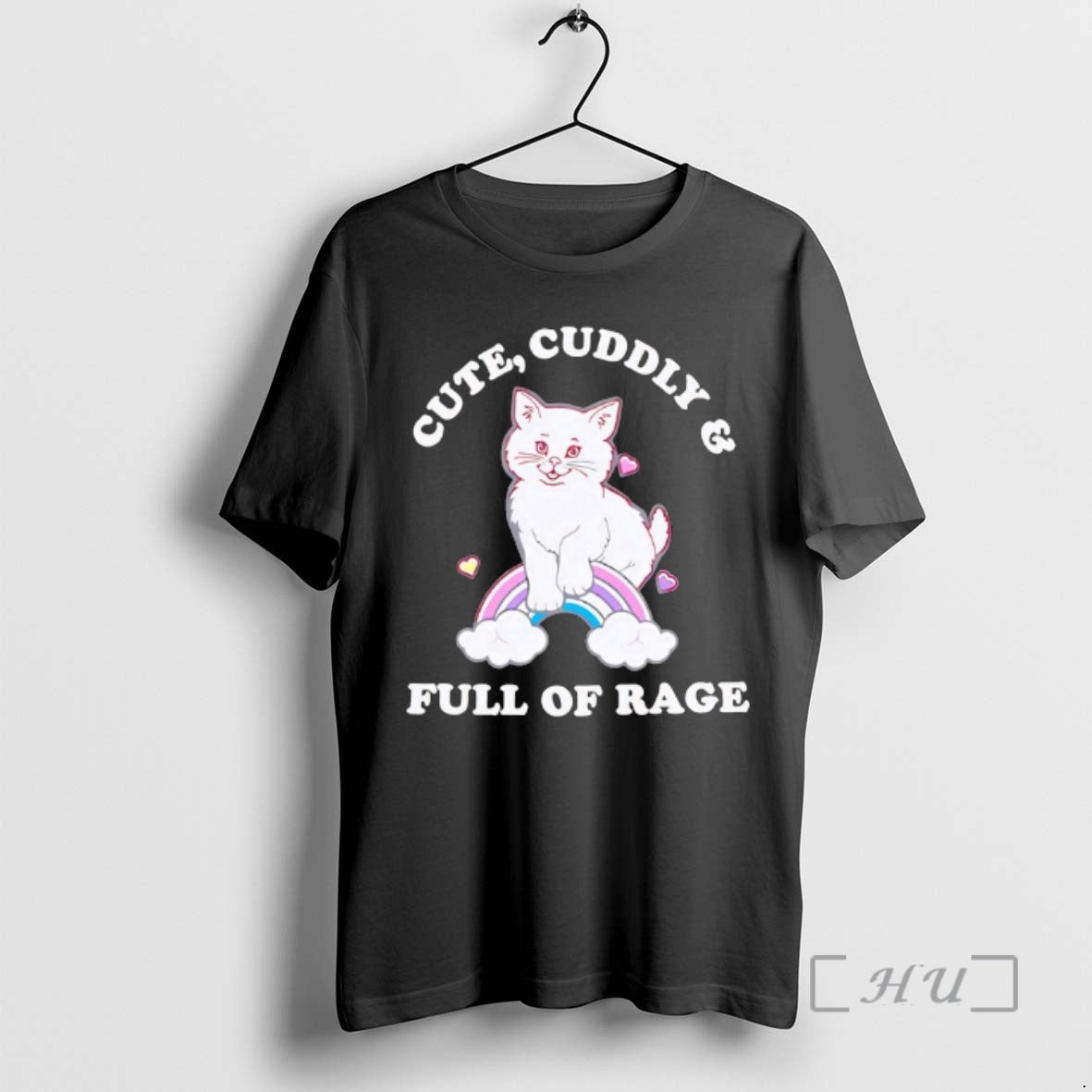 Officials Cat Cute Cuddly And Full Of Rage T-Shirts, Hoodie, Sweatshirt | AU18TeeNovaLab.com