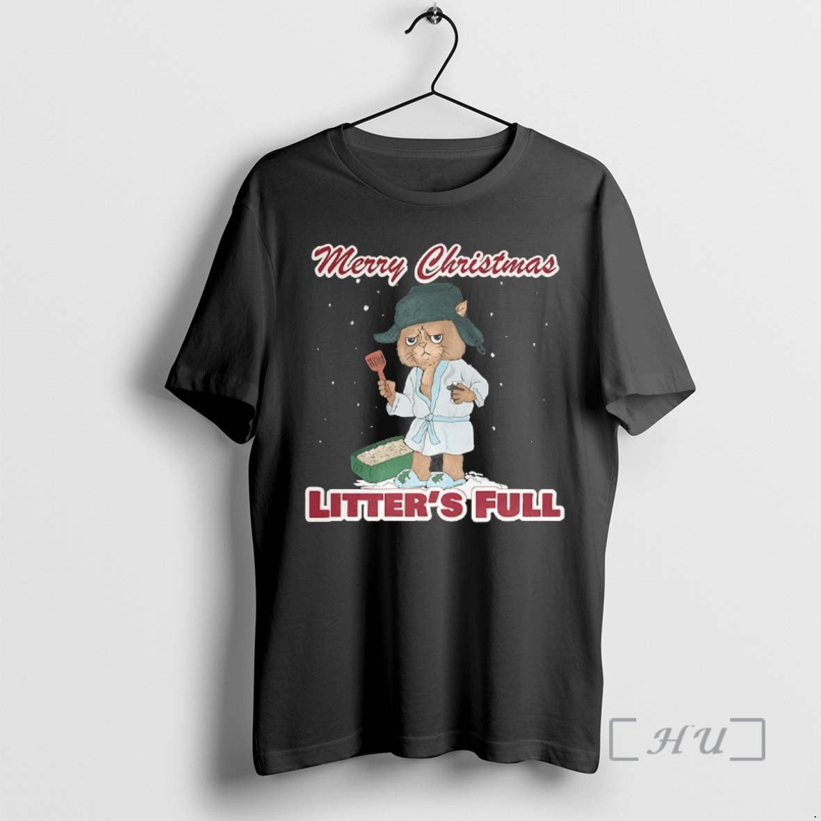 Officials Cat Scowled Litters Full Merry Christmas T-Shirts, Hoodie, Sweatshirt | AU18TeeNovaLab.com