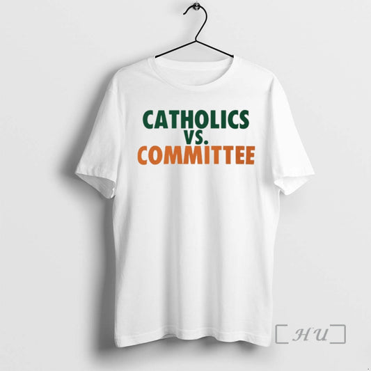 Officials Catholics Vs Committee Statement Tee On Nd Missing The Playoffs Premium T Shirts Sweater Hoodie, Sweatshirt
