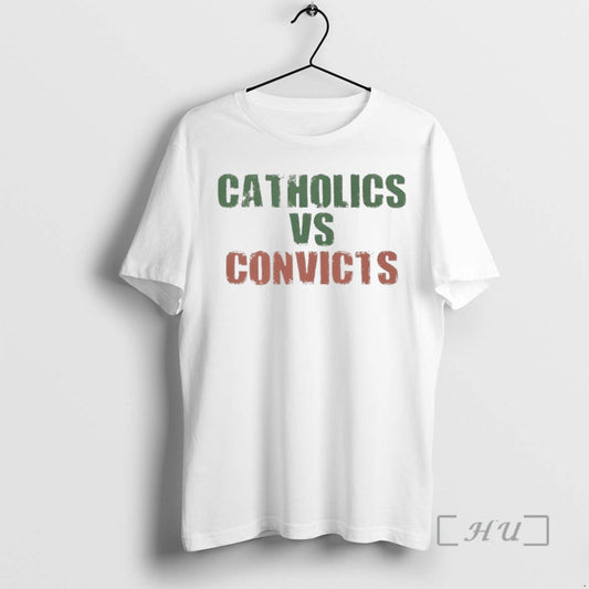 Officials Catholics Vs Convicts Retro Rivalry Faith Football T-Shirts, Hoodie, Sweatshirt | AU18TeeNovaLab.com