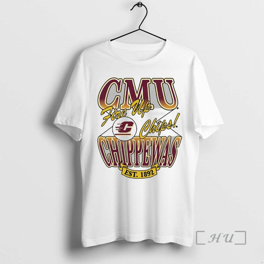 Officials Central Michigan Chippewas Fire Up Chips Est 1892 T-Shirts, Hoodie, Sweatshirt | AU18TeeNovaLab.com