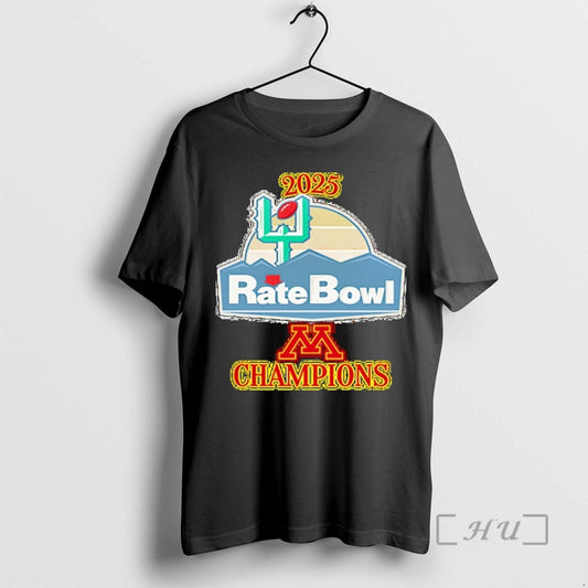 Officials Champions Minnesota Golden Gophers 2025 Rate Bowl T-Shirts, Hoodie, Sweatshirt | AU18TeeNovaLab.com