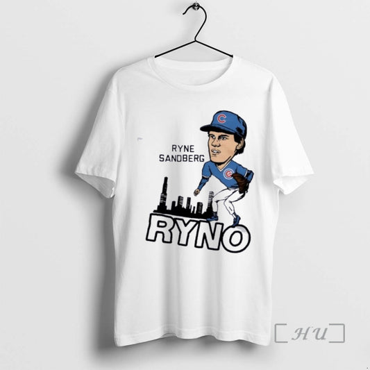 Officials Chicago Cubs Basketball Ryne Sandberg Ryno Skyline Signature T-Shirts, Hoodie, Sweatshirt | AU18TeeNovaLab.com