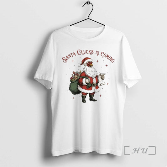 Officials Chicken Santa Clucks Is Coming Christmas T-Shirts, Hoodie, Sweatshirt | AU18TeeNovaLab.com