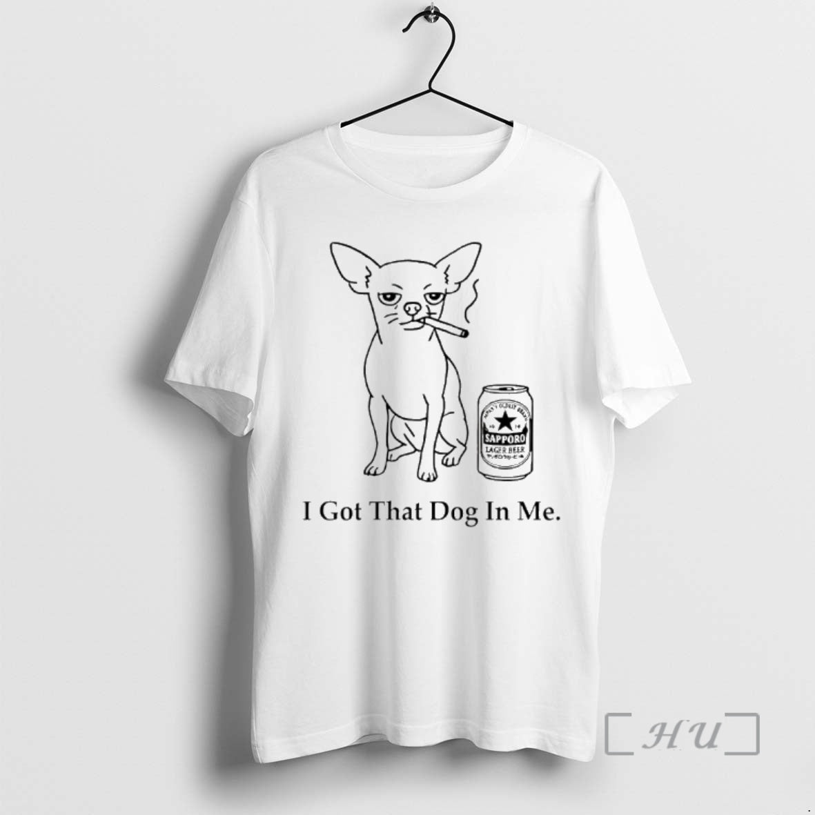 Officials Chihuahua Smokes And Drinks Alcohol I Got That Dog In Me Meme Premium T-Shirts, Hoodie, Sweatshirt