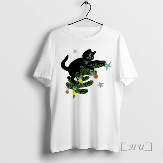 Officials Christmas Tree Cat Yarrow Goods T-Shirts, Hoodie, Sweatshirt | AU18TeeNovaLab.com