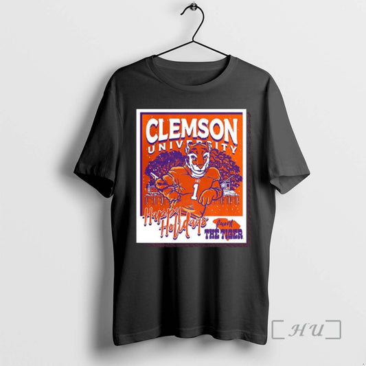 Officials Clemson Tigers University Happy Holidays T-Shirts, Hoodie, Sweatshirt | AU18TeeNovaLab.com