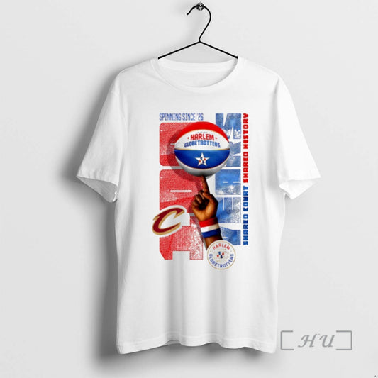 Officials Cleveland Cavaliers X Harlem Globetrotters Spinning Since 26 T-Shirts, Hoodie, Sweatshirt | AU18TeeNovaLab.com