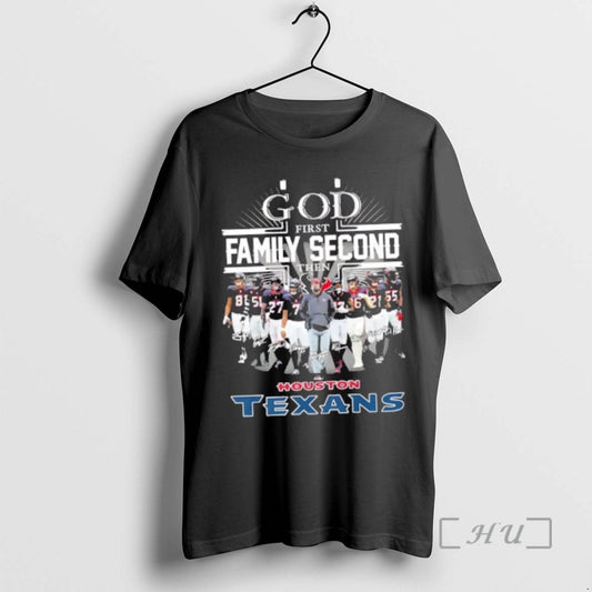 Officials Coach Demeco Ryans And Players God First Family Second Then Houston Texans Premium T-Shirts, Hoodie, Sweatshirt