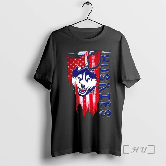 Officials Connecticut Huskies Football Battle Shattered Usa Flag Rip Design T-Shirts, Hoodie, Sweatshirt | AU18TeeNovaLab.com