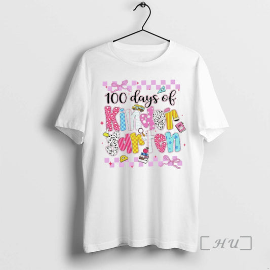 Officials Coquette Bow 100 Days Of School Kindergarten Vintage T-Shirts, Hoodie, Sweatshirt | AU18TeeNovaLab.com