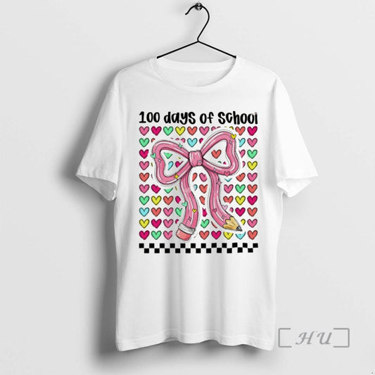 Officials Coquette Bow Pencil 100 Days Of School Valentines Day T-Shirts, Hoodie, Sweatshirt | AU18TeeNovaLab.com