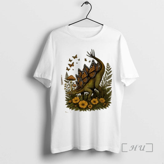Officials Cottage Core Stegosaurus And Butterflies T-Shirts, Hoodie, Sweatshirt | AU18TeeNovaLab.com