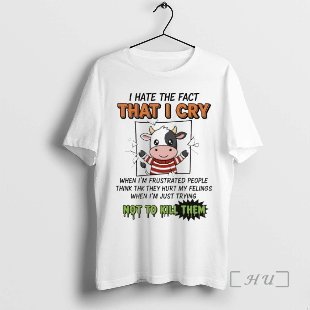 Officials Cow I Hate The Fact That I Cry When Im Frustrated People Premium T-Shirts, Hoodie, Sweatshirt | AU18TeeNovaLab.com