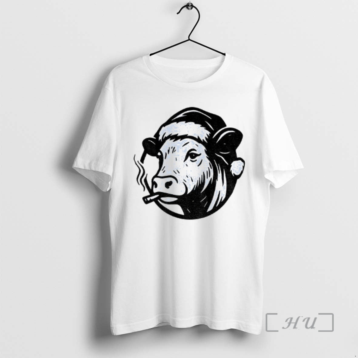 Officials Cow Santa Hat Bah Humbug Merry Christmas T-Shirts, Hoodie, Sweatshirt | AU18TeeNovaLab.com