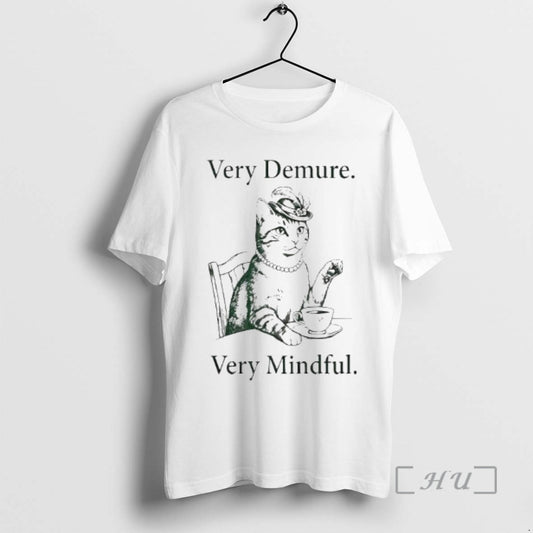 Officials Cowboy Cat Very Demure Very Mindful T-Shirts, Hoodie, Sweatshirt | AU18TeeNovaLab.com