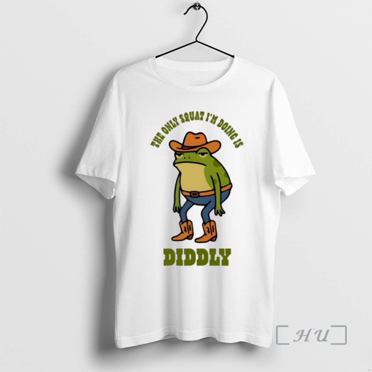 Officials Cowboy Frog The Only Squat Im Doing Is Diddly T-Shirts, Hoodie, Sweatshirt | AU18TeeNovaLab.com