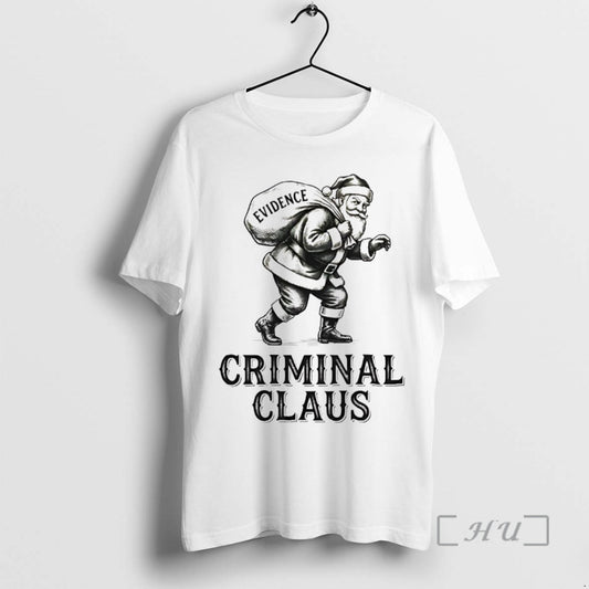 Officials Criminal Santa Claus Evidence Christmas T-Shirts, Hoodie, Sweatshirt | AU18TeeNovaLab.com