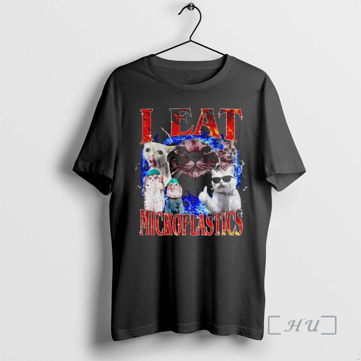 Officials Cursed Cat I Eat Microplastics Graphic T-Shirts, Hoodie, Sweatshirt | AU18TeeNovaLab.com