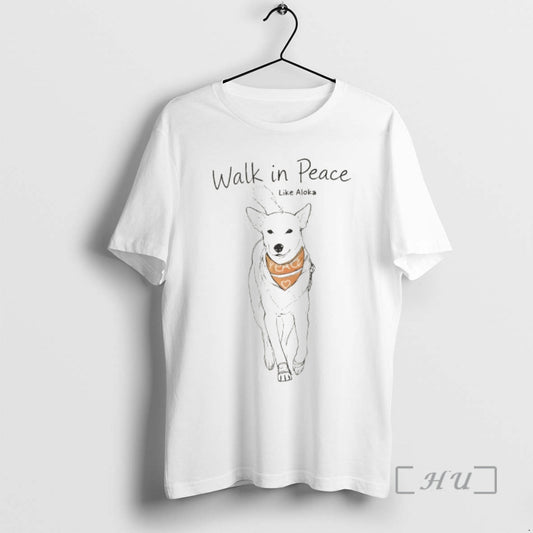 Officials Cute Dog Walk In Peace Like Aloka Vintage T-Shirts, Hoodie, Sweatshirt | AU18TeeNovaLab.com