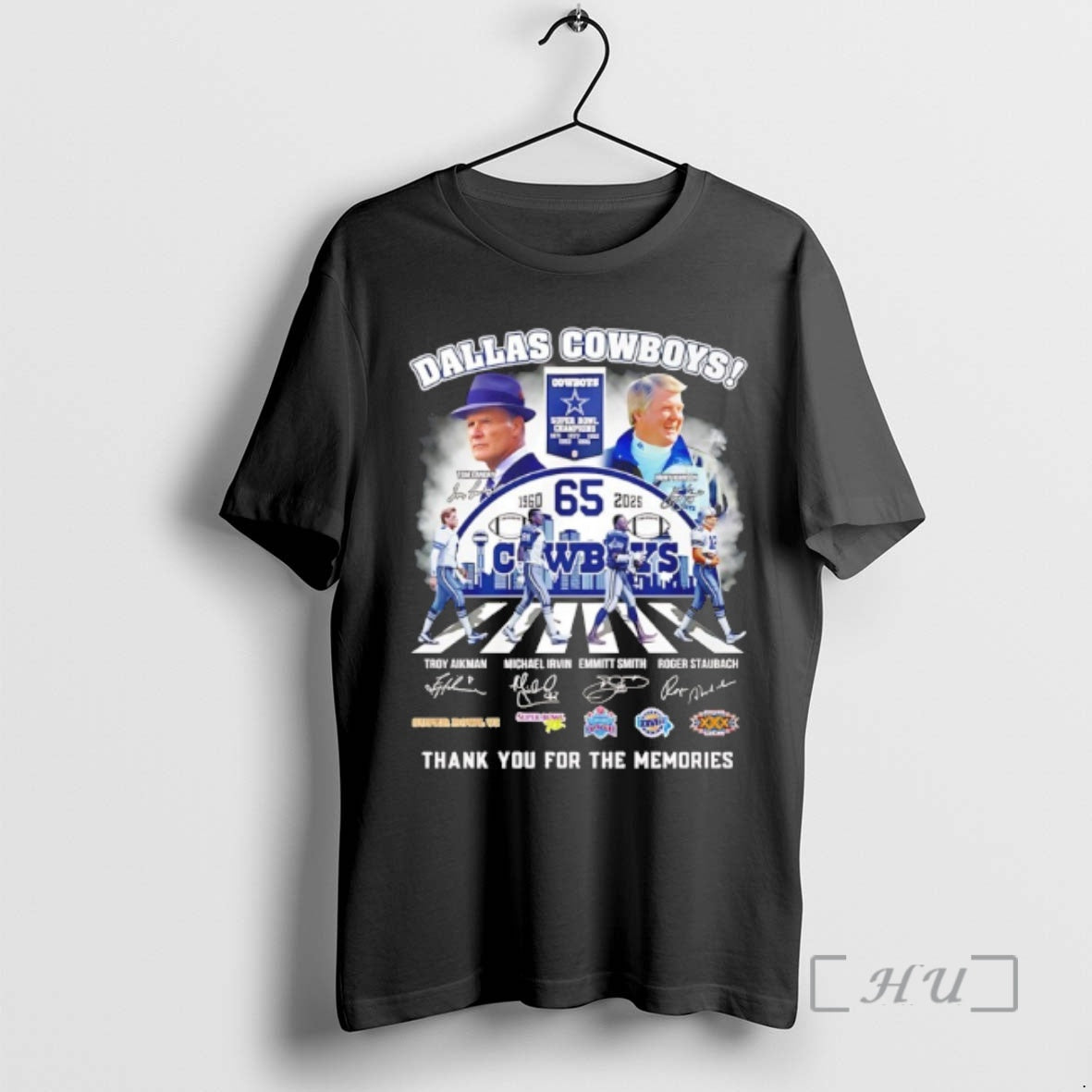 Officials Dallas Cowboys 65th Anniversary 1960 2025 Thank You Signatures T-Shirts, Hoodie, Sweatshirt | AU18TeeNovaLab.com