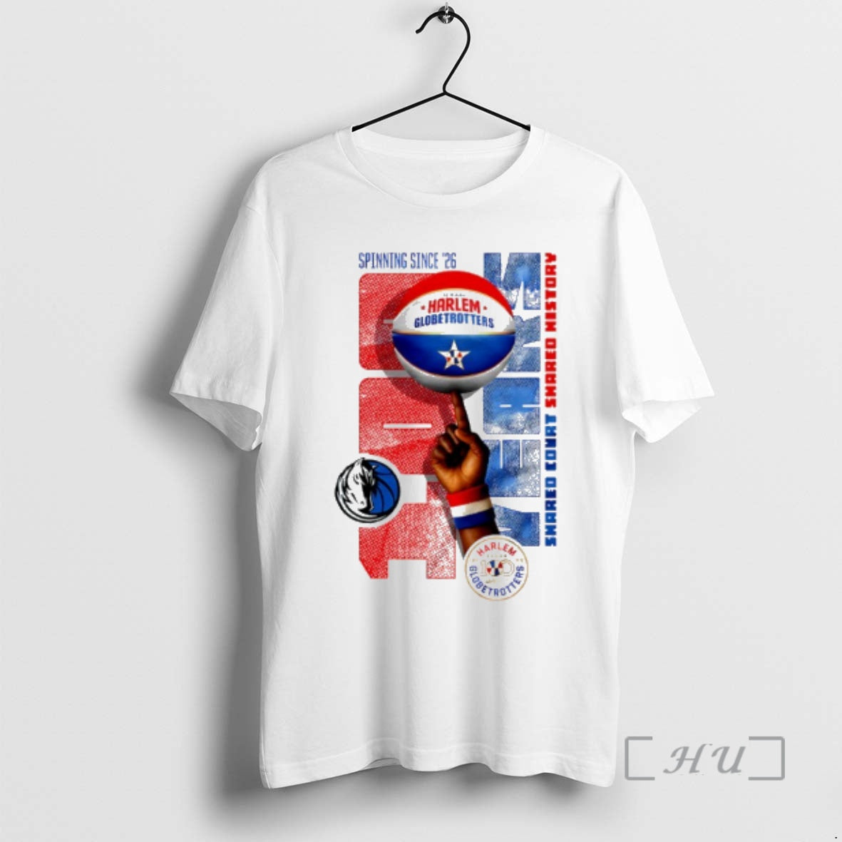 Officials Dallas Mavericks X Harlem Globetrotters Spinning Since 26 T-Shirts, Hoodie, Sweatshirt | AU18TeeNovaLab.com