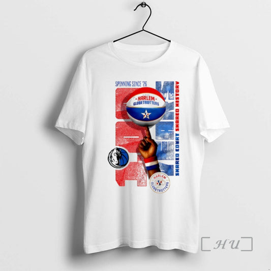 Officials Dallas Mavericks X Harlem Globetrotters Spinning Since 26 T-Shirts, Hoodie, Sweatshirt | AU18TeeNovaLab.com