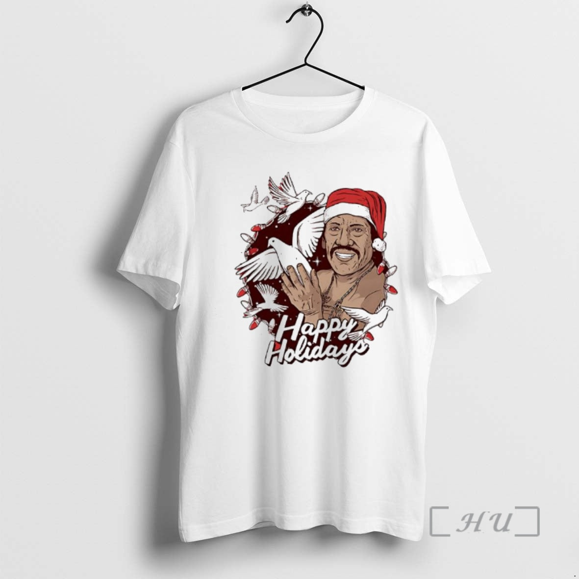 Officials Danny Trejo Happy Holidays Santa Hat T-Shirts, Hoodie, Sweatshirt | AU18TeeNovaLab.com