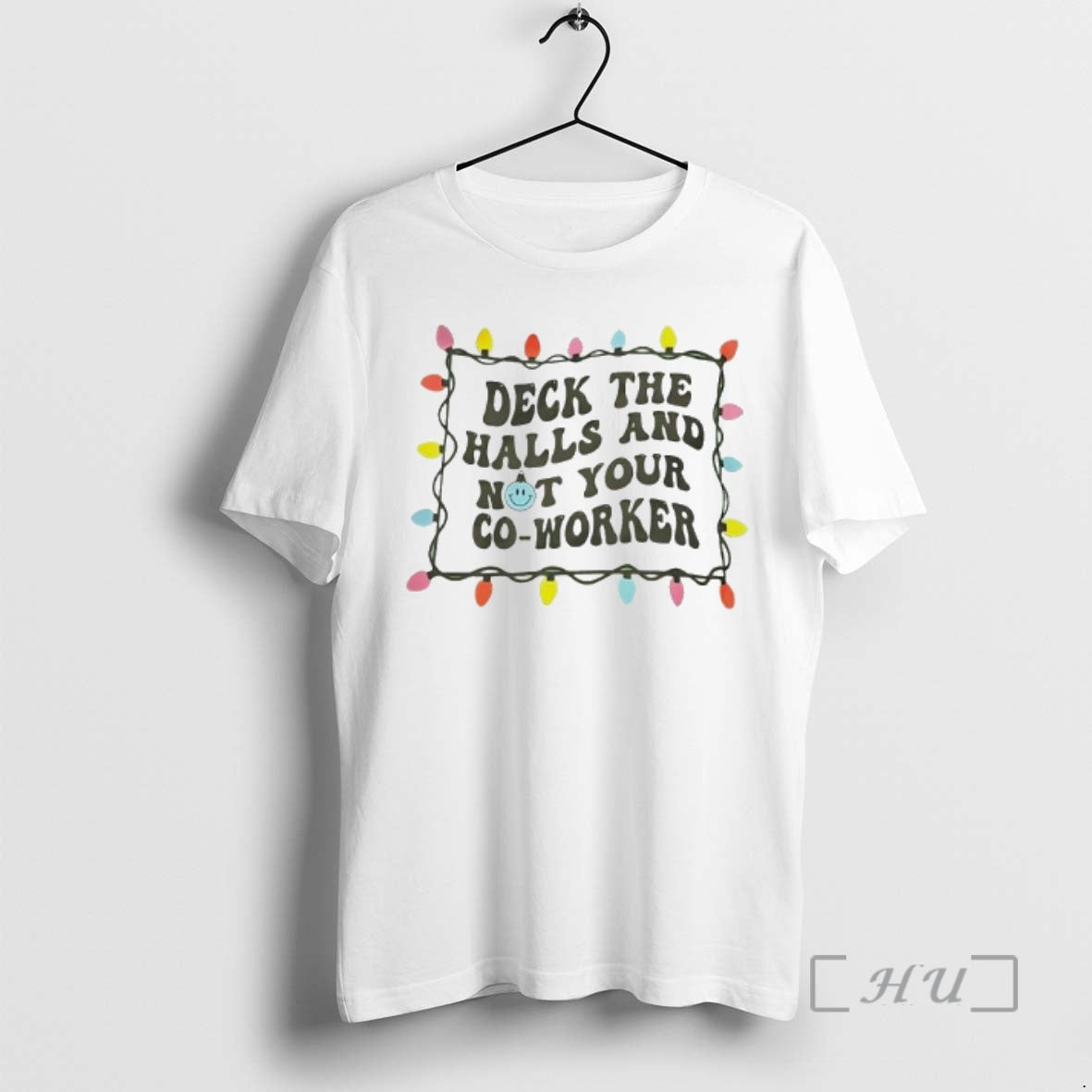 Officials Deck The Halls And Not Your Co Worker Christmas Lights Graphic Premium T Shirts Hoodie, Sweatshirt