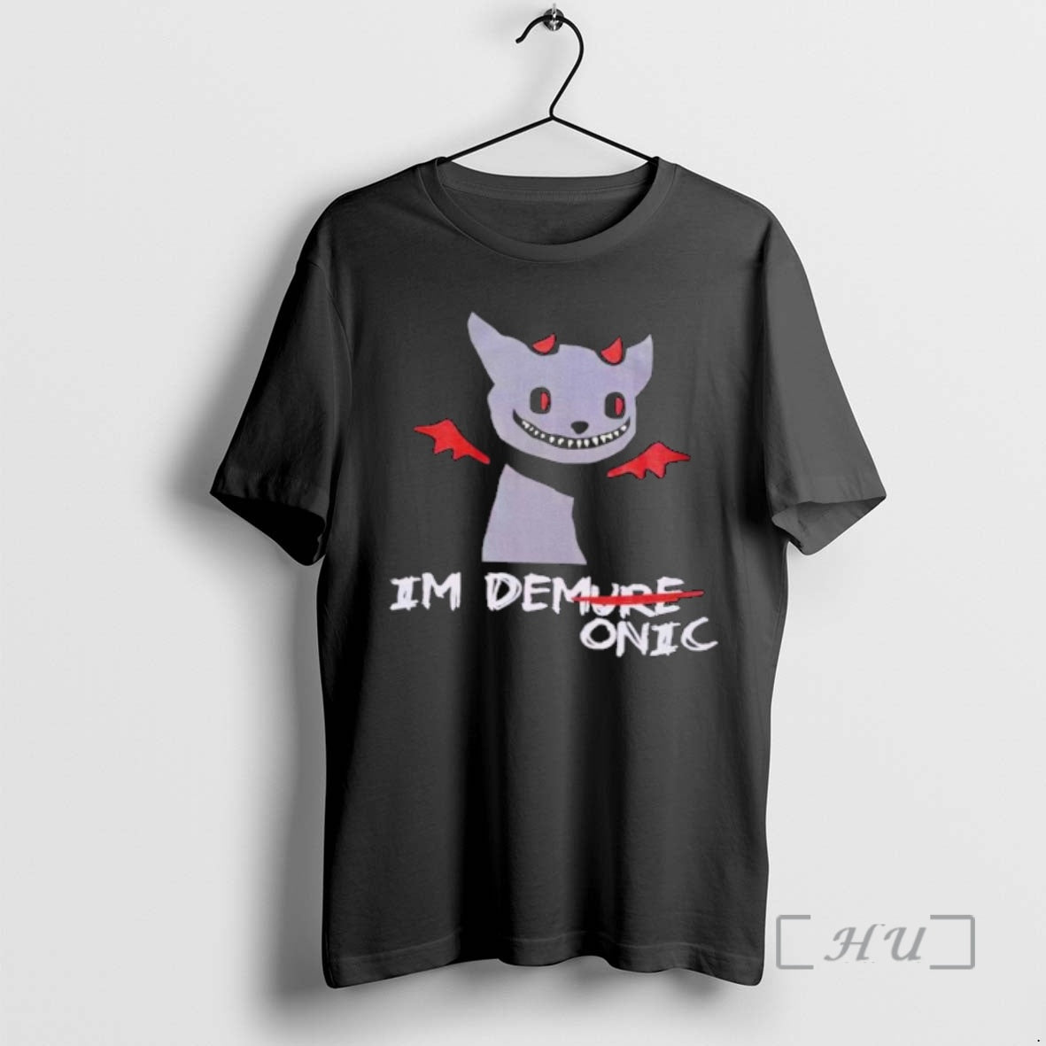 Officials Demure Demonic Cat T-Shirts, Hoodie, Sweatshirt | AU18TeeNovaLab.com