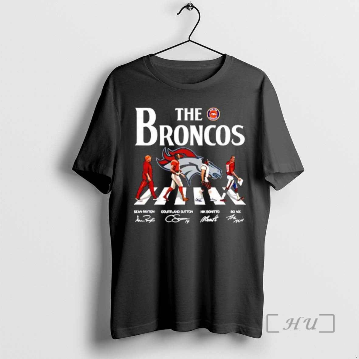 Officials Denver Bs The Broncos With Abbey Road Players Signatures T-Shirts, Hoodie, Sweatshirt | AU18TeeNovaLab.com