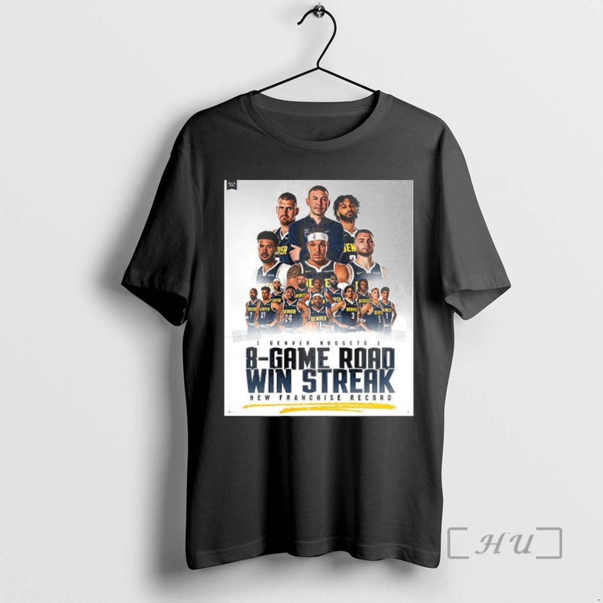 Officials Denver Nuggets 8 Game Road Win Streak T-Shirts, Hoodie, Sweatshirt | AU18TeeNovaLab.com