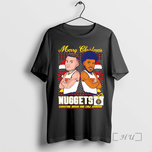 Officials Denver Nuggets Christian Braun And Cam Johnson Merry Christmas T-Shirts, Hoodie, Sweatshirt | AU18TeeNovaLab.com