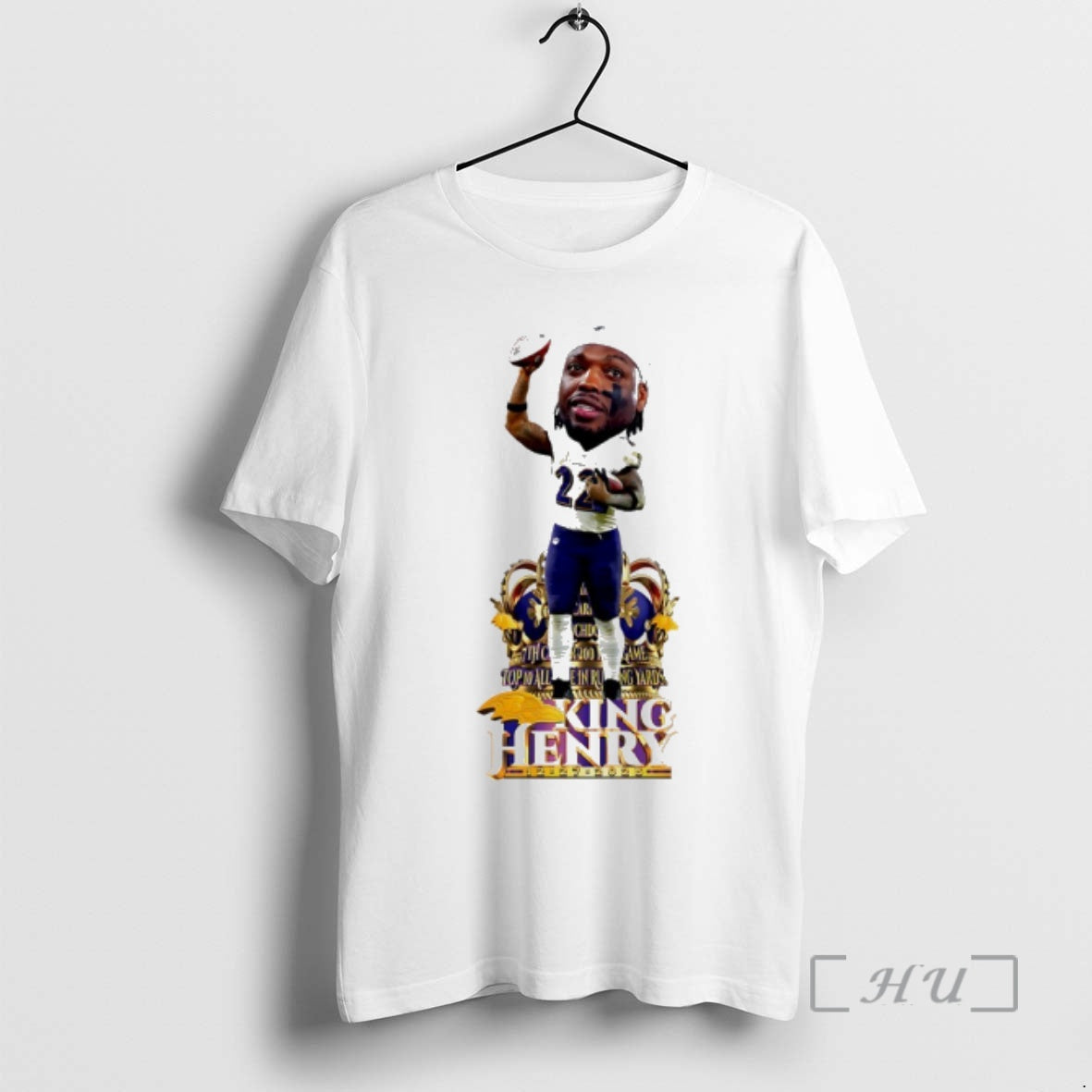 Officials Derrick Henry Baltimore Ravens Historic Night Caricature T-Shirts, Hoodie, Sweatshirt | AU18TeeNovaLab.com