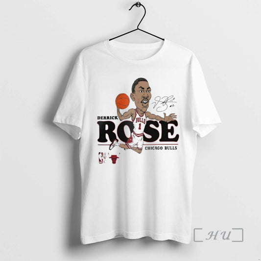 Officials Derrick Rose Chicago Bulls Nba Caricature Signature T-Shirts, Hoodie, Sweatshirt | AU18TeeNovaLab.com
