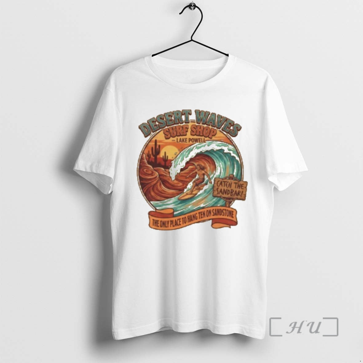 Officials Desert Waves Surf Shop Catch The Sandbar T-Shirts, Hoodie, Sweatshirt | AU18TeeNovaLab.com