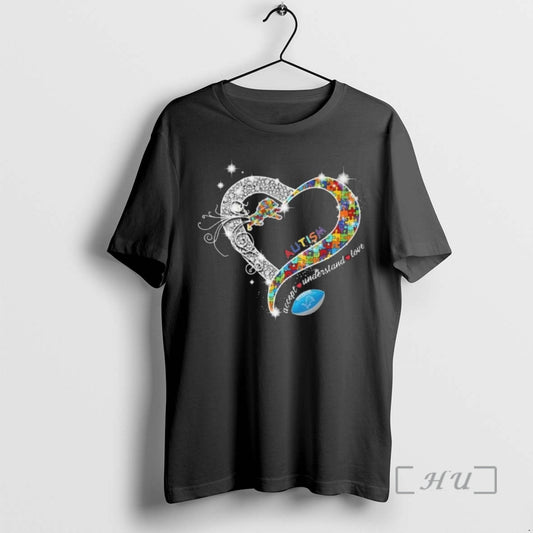Officials Detroit Lions Accept Understand Love Autism Diamond Heart 2026 T-Shirts, Hoodie, Sweatshirt | AU18TeeNovaLab.com