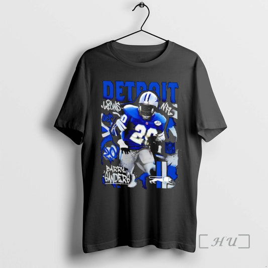 Officials Detroit Lions Barry Sanders Star Player T-Shirts, Hoodie, Sweatshirt | AU18TeeNovaLab.com