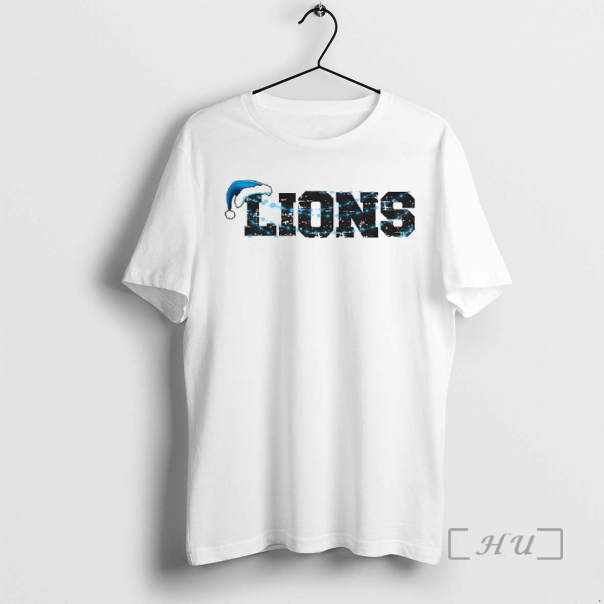 Officials Detroit Lions Blue Lights Santa Hat Merry Christmas T-Shirts, Hoodie, Sweatshirt | AU18TeeNovaLab.com