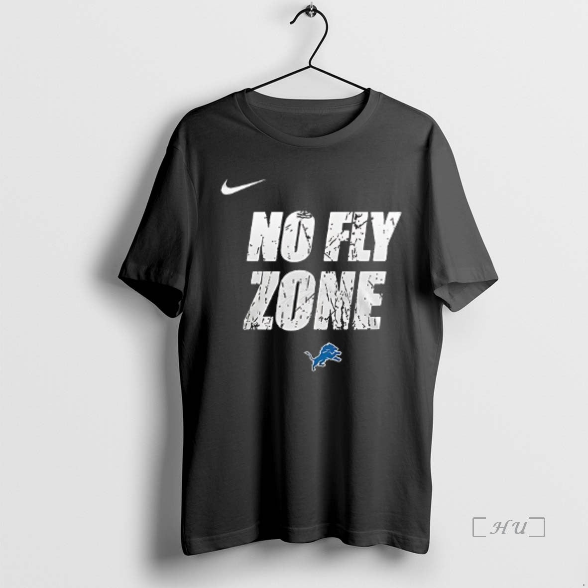 Officials Detroit Lions X Coach Dan Campbell No Fly Zone Logo Double Sided Graphic Premium T-Shirts, Hoodie, Sweatshirt