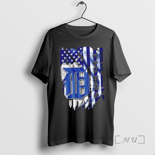 Officials Detroit Tigers Baseball X American Flag T-Shirts, Hoodie, Sweatshirt | AU18TeeNovaLab.com